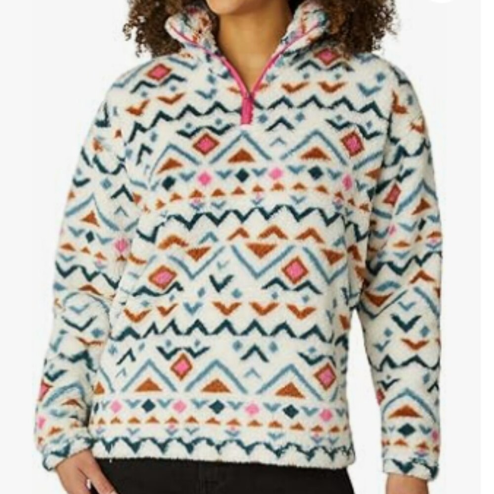 Eddie Bauer Ultra Soft Fleece Quarter Zip Long Sleeve Pullover Sweater, Large - Picture 1 of 10